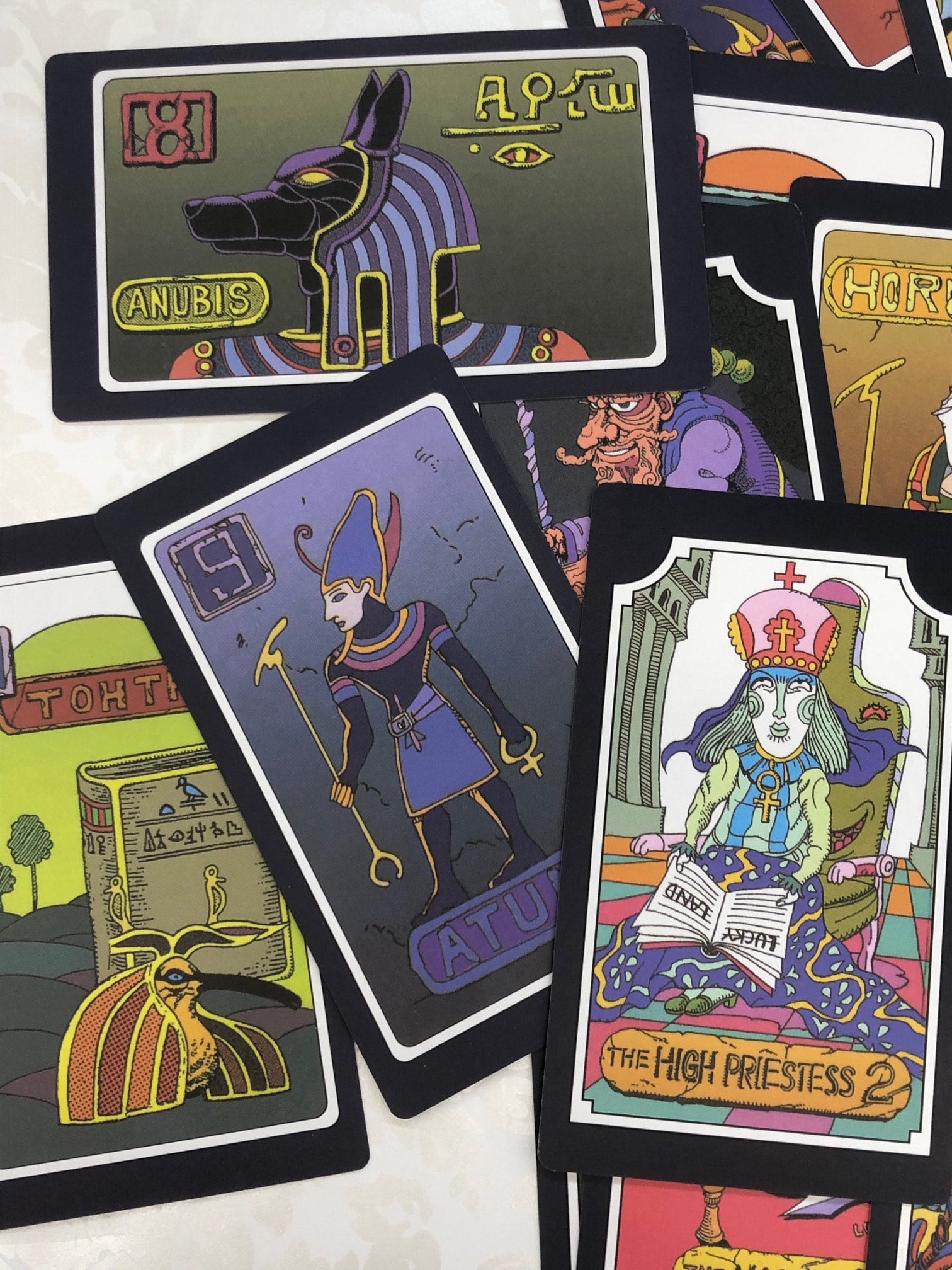 JOJO'S BIZARRE ADVENTURE Tarot Cards - 22 plus 9 Egypt Glory Gods