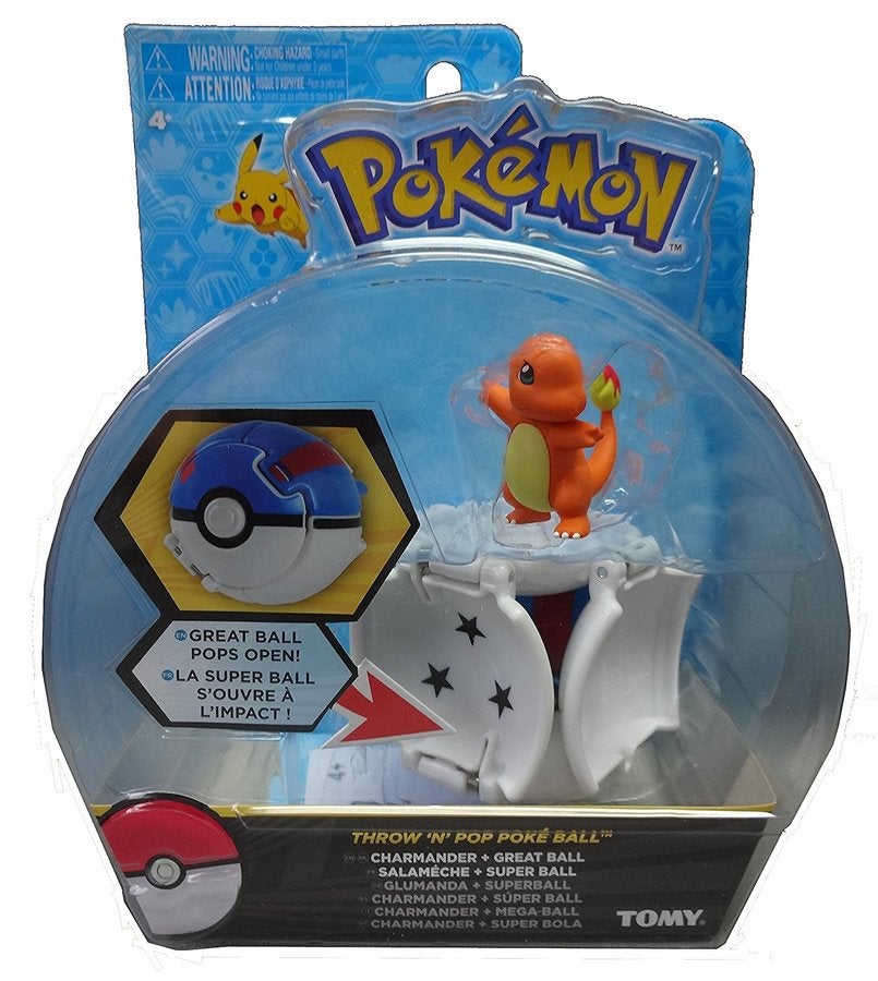 CHARMANDER Great Ball POKEMON Throw n Pop Poke Ball L M on