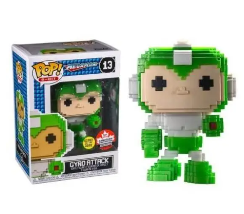 13 8 Bit Megaman Gyro Attack Funko Pop Figure GID 2018