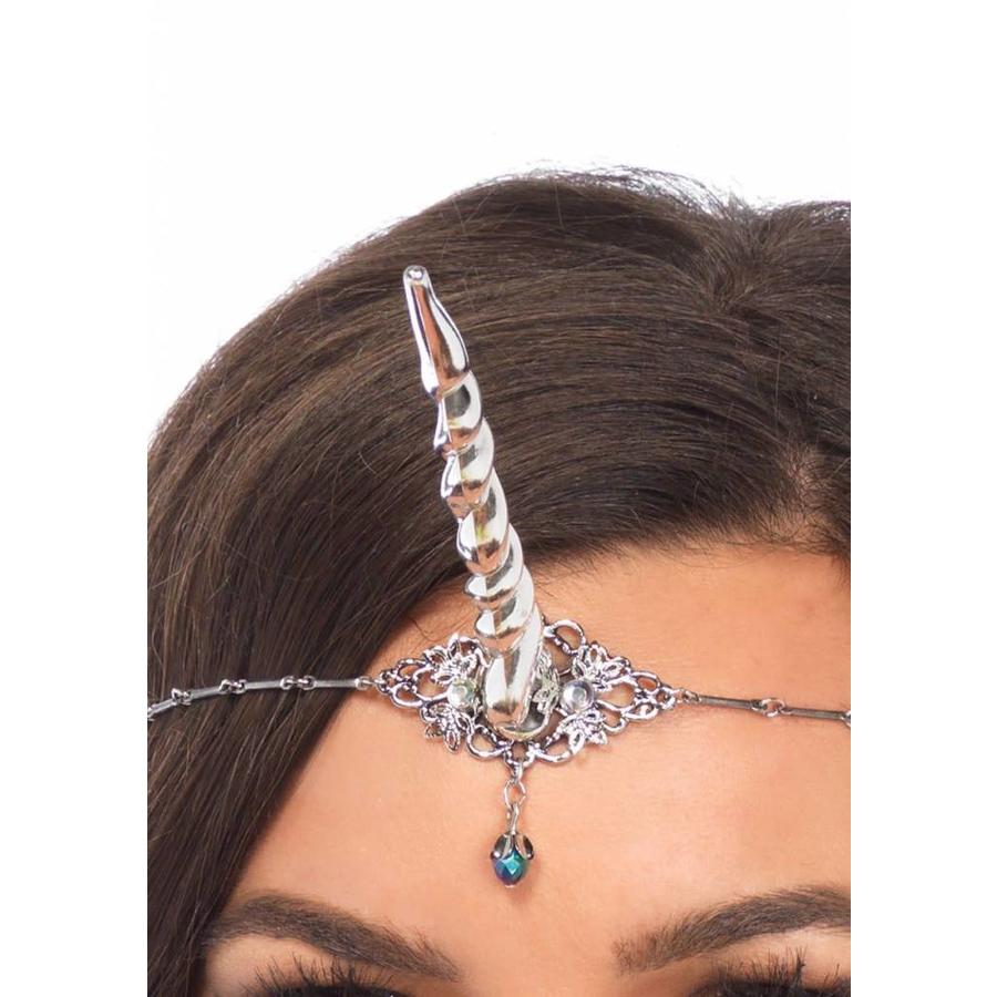 Silver UNICORN HORN Headband L M on Queen West
