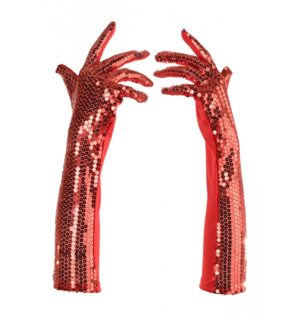 Long sequin deals gloves